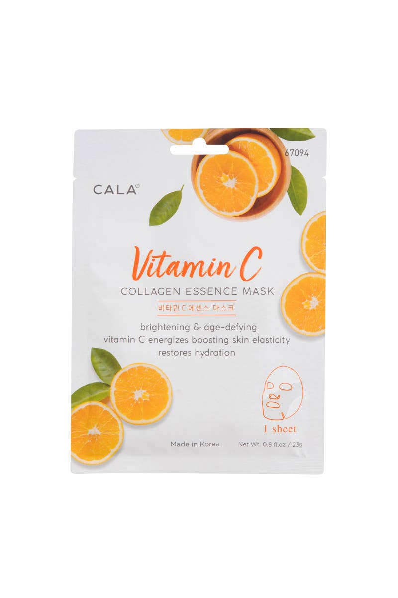 CALA 67094 Essence Facial Mask Sheet Vitamin C - 12pcs