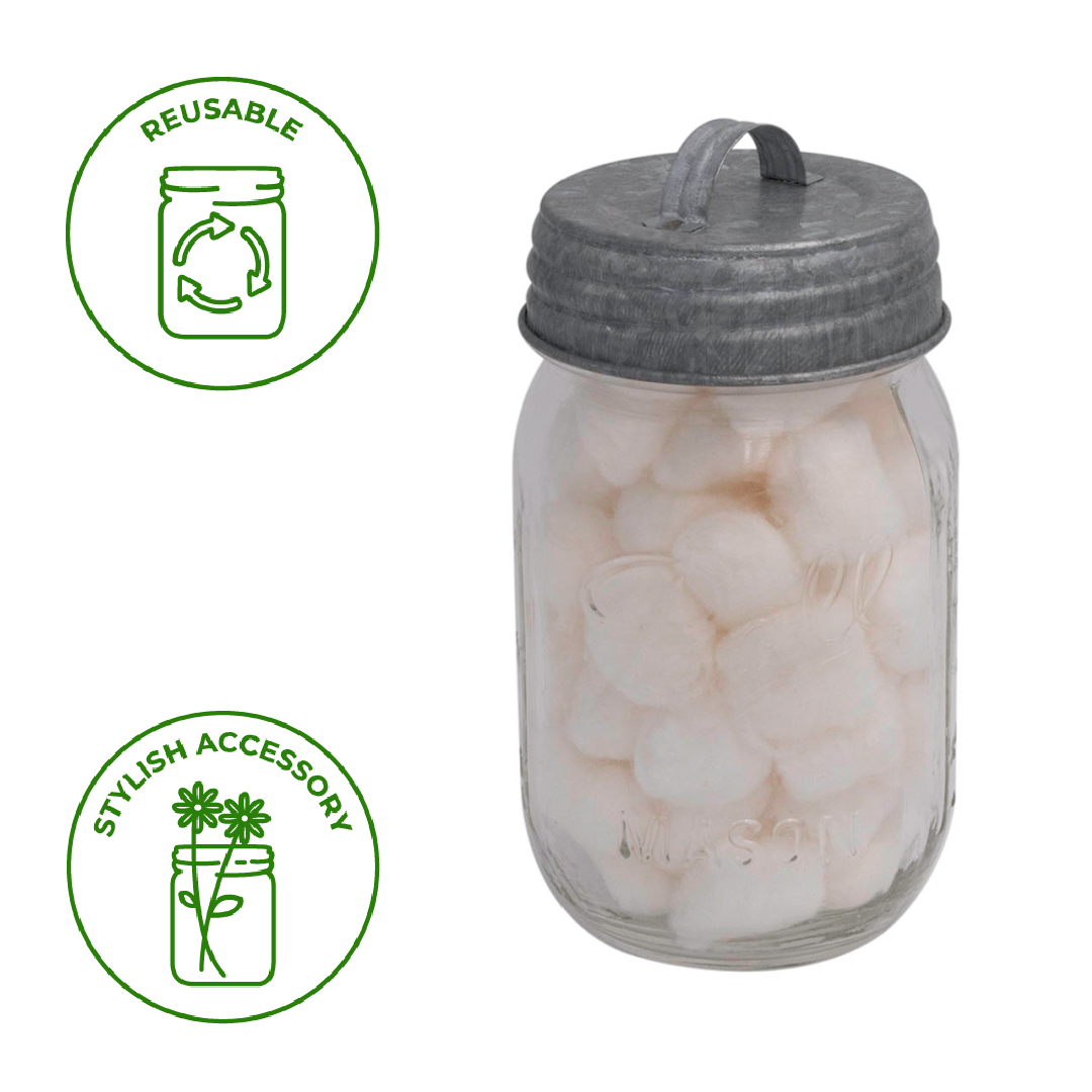 Metal Handle / Canister Lid for Mason Jars BIG AND SMALL