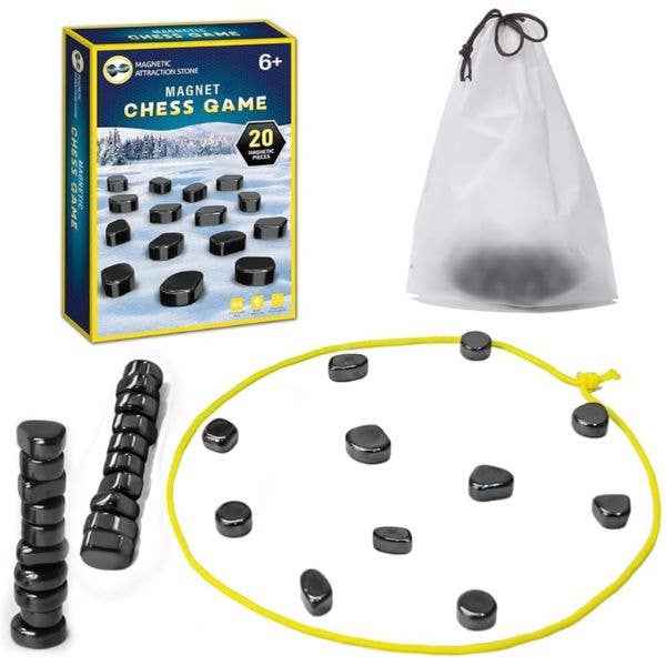 Magnetic Chess - 20 Magnetic Stones - Attractions Stones