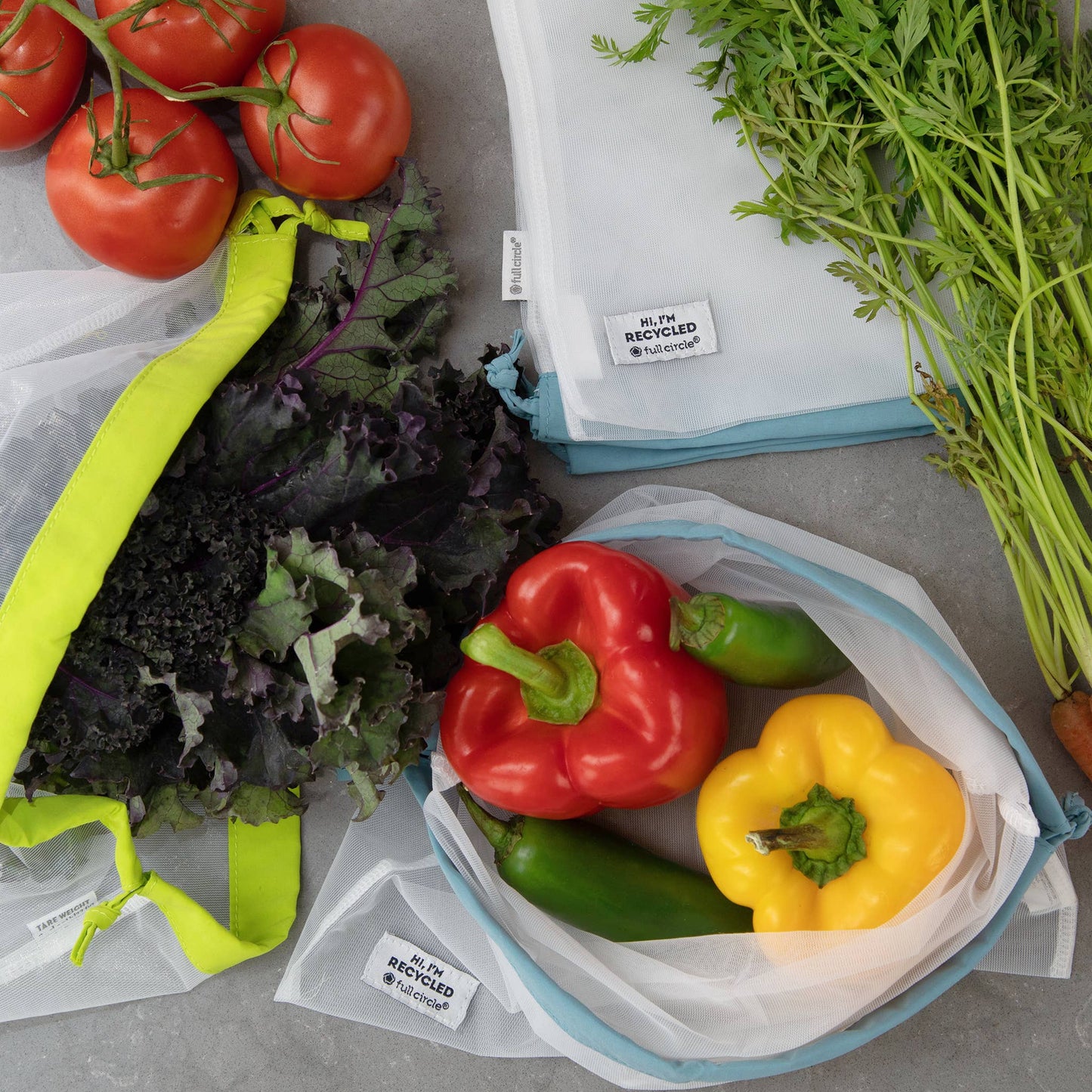 Goodie Bags 5-Piece Recycled Produce Bag Set