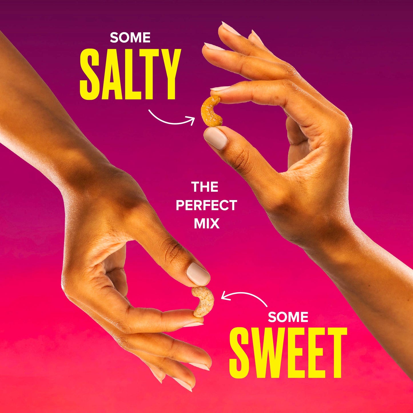Salty & Sweet Cinnamon Crunch Cashews Pouch, 4oz