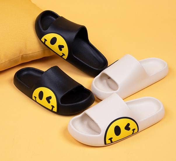 NON SLIP EVA COMFY HAPPY CLOUD SLIDES SLIPPERS | 40SP001