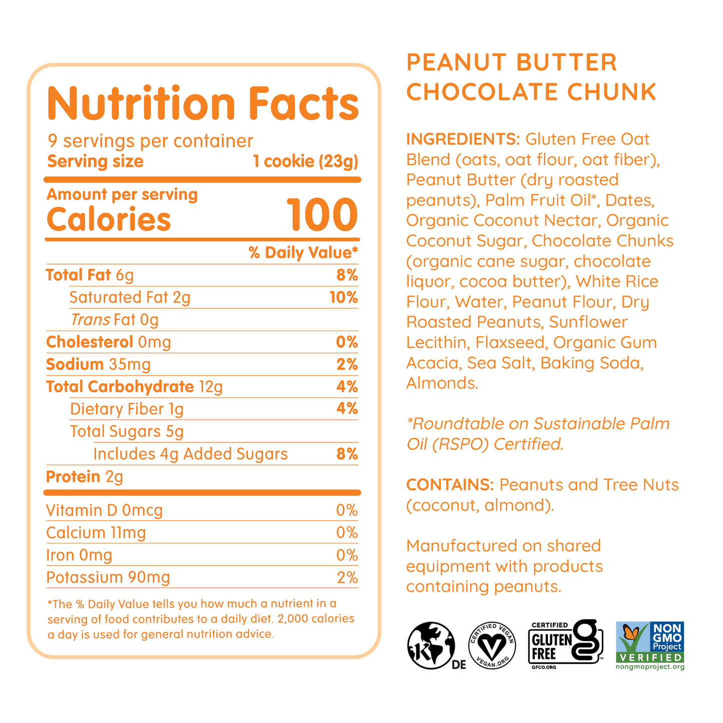 Soft Baked Peanut Butter Chocolate Chunk Cookies - 7.2oz Box
