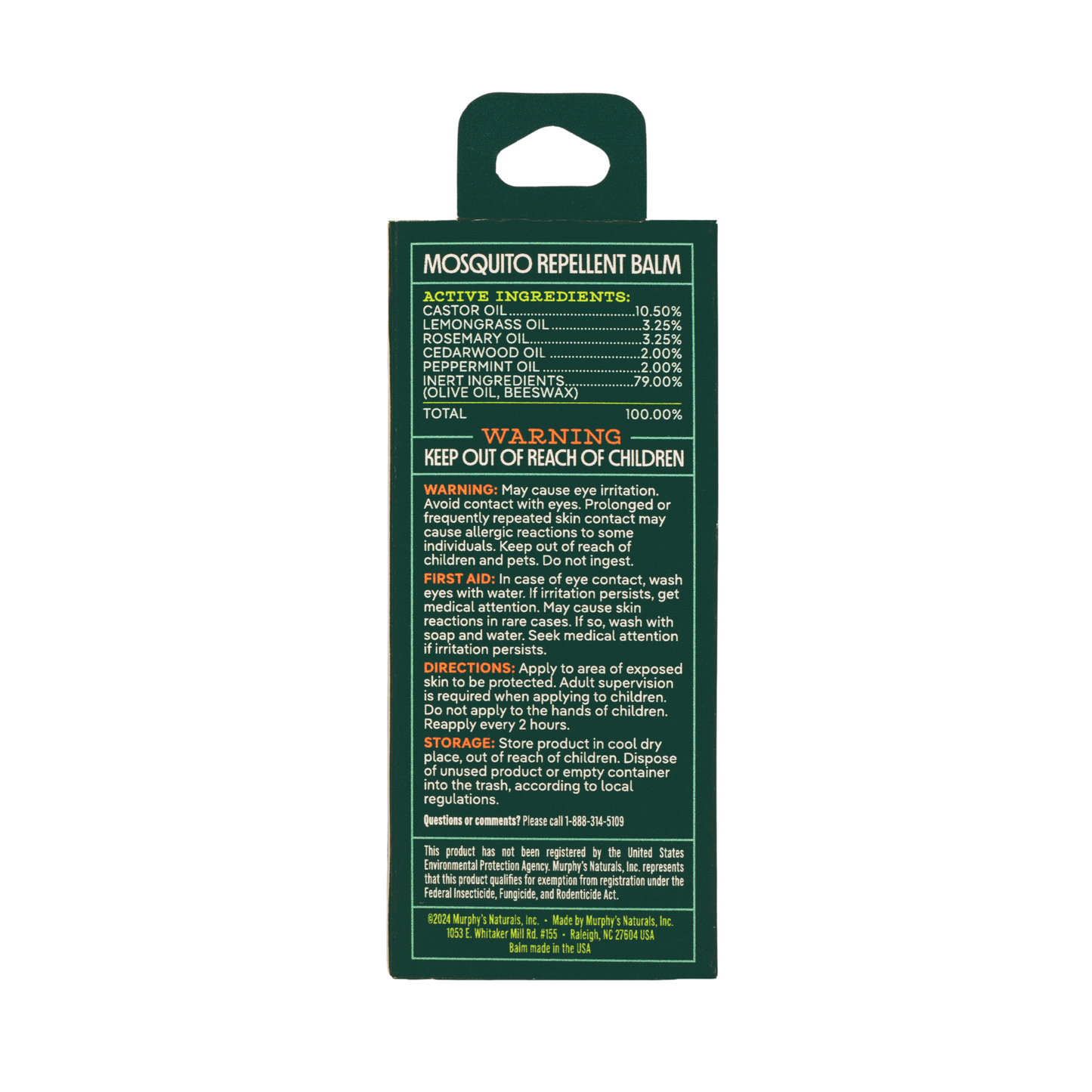 Mosquito Repellent Balm Sticks (0.5oz) - Display of 12