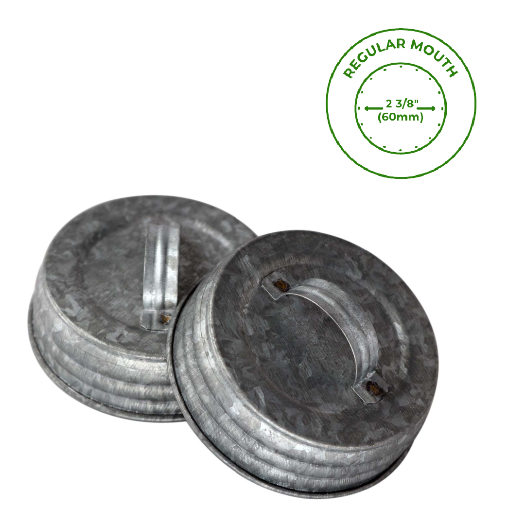 Metal Handle / Canister Lid for Mason Jars BIG AND SMALL