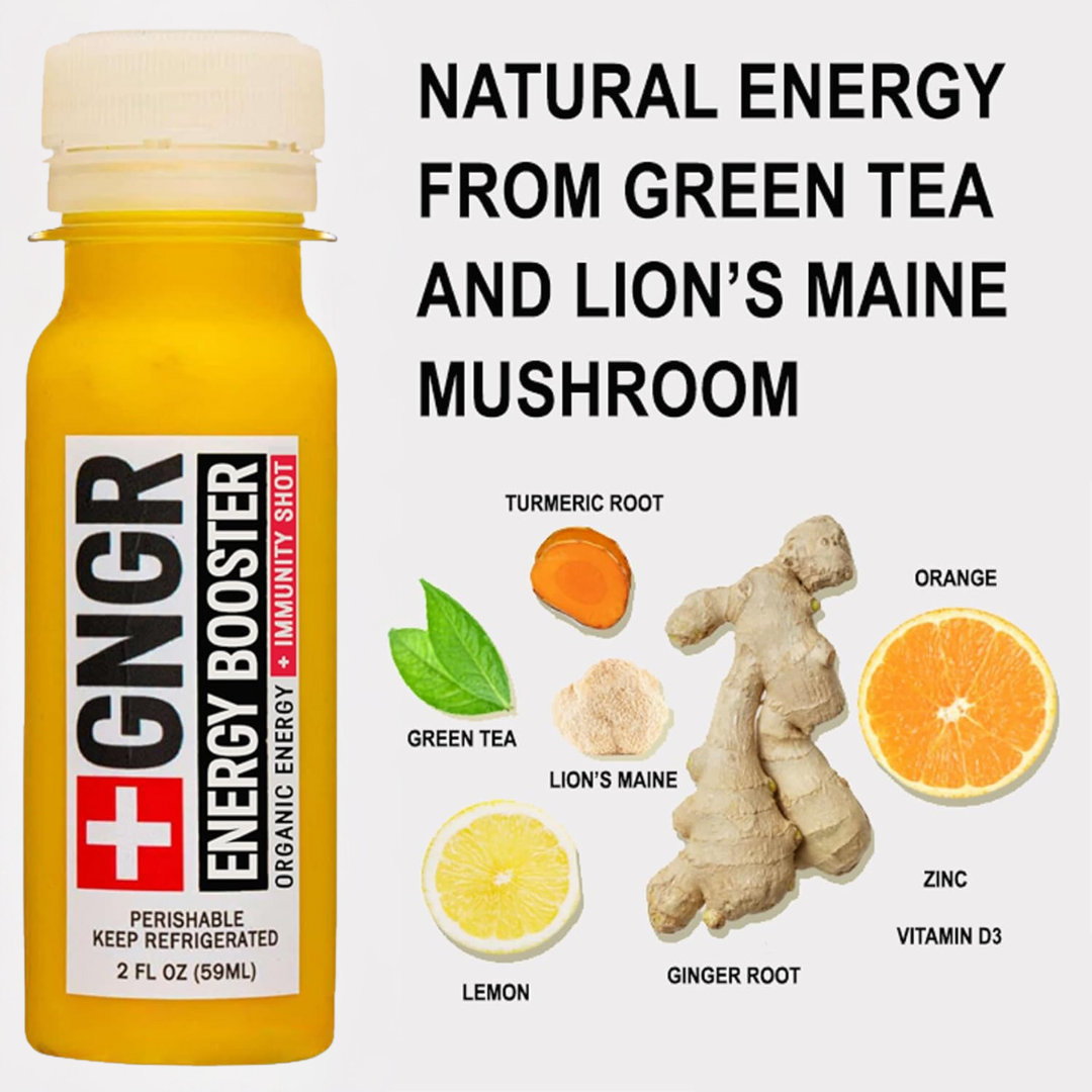 Energy Booster Shot: Nootropic Ginger & Turmeric Drink