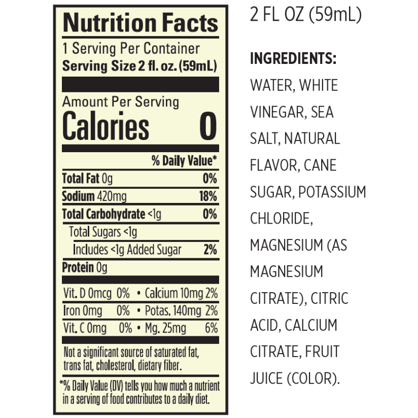 2oz Pickle Juice Shooter - 12x Hydration (with Electrolytes)