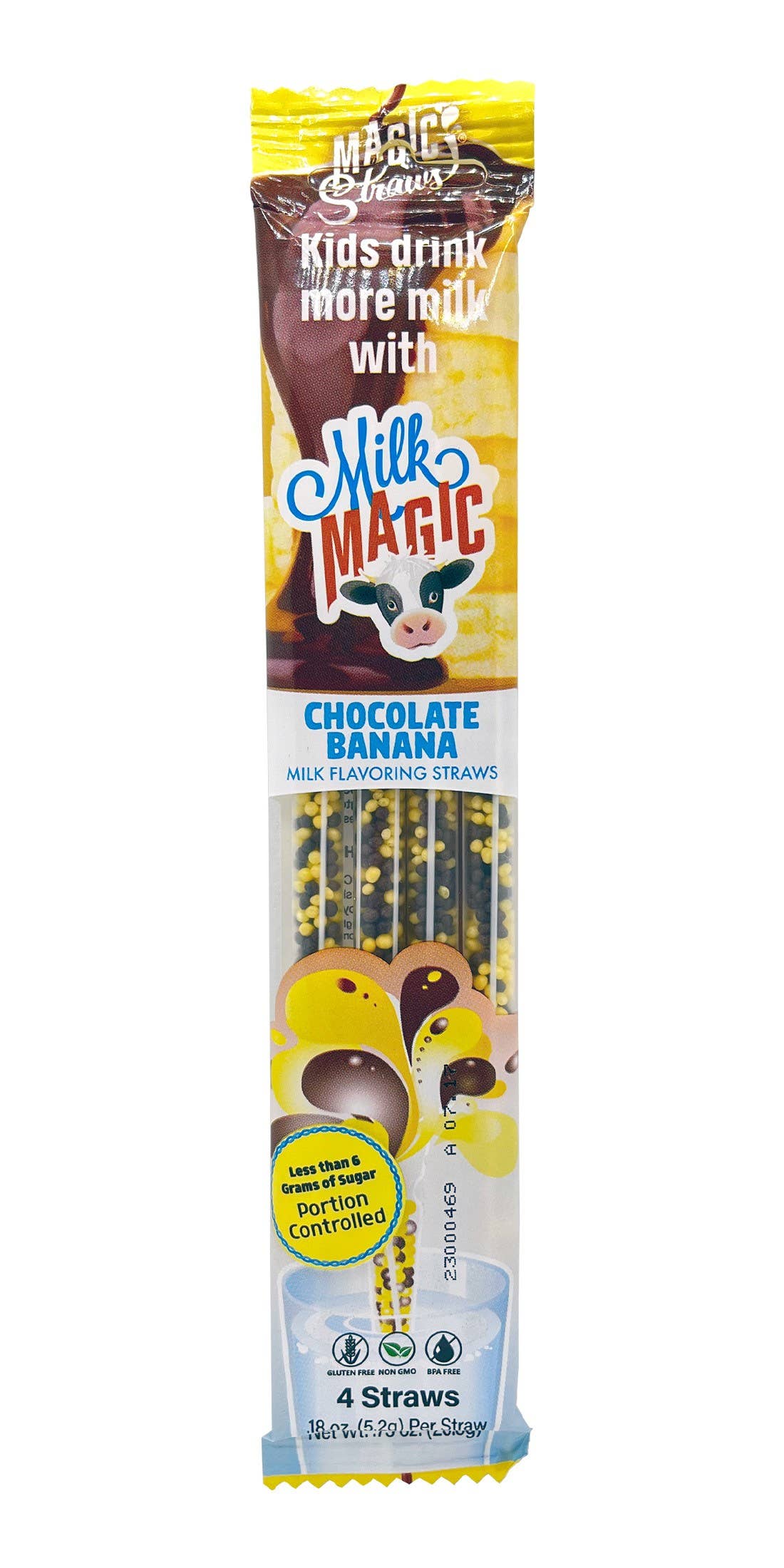 Milk Magic Chocolate Banana Milk Flavoring Straws