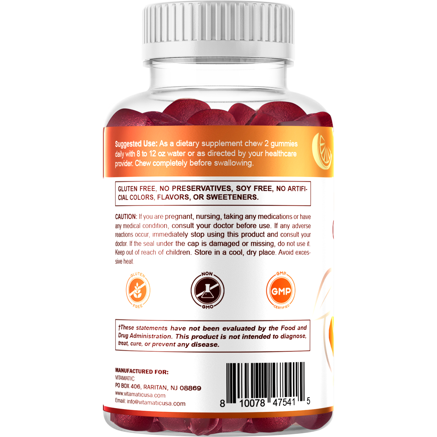 Vitamatic | 15 Days Cleanse Gummies | 30 Gummies