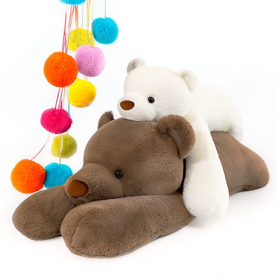 Brown Bear Plush Toy, Brown (24" / 60 cm & 39" / 100 cm)