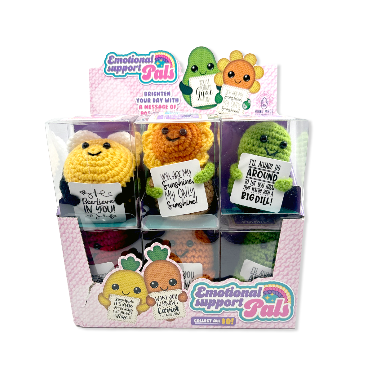 Emotional Support Crochet Plush Pals Boxed