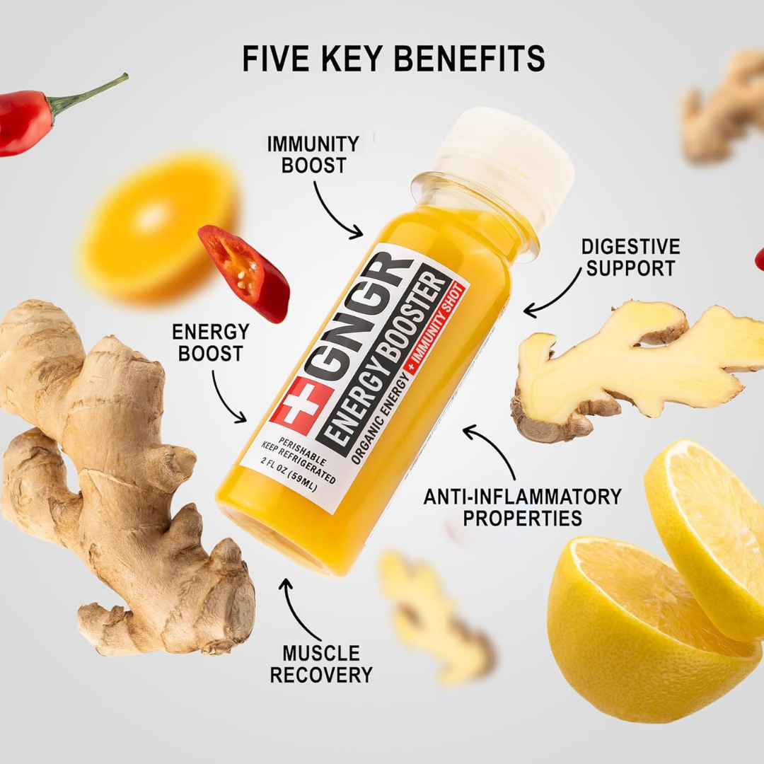 Energy Booster Shot: Nootropic Ginger & Turmeric Drink