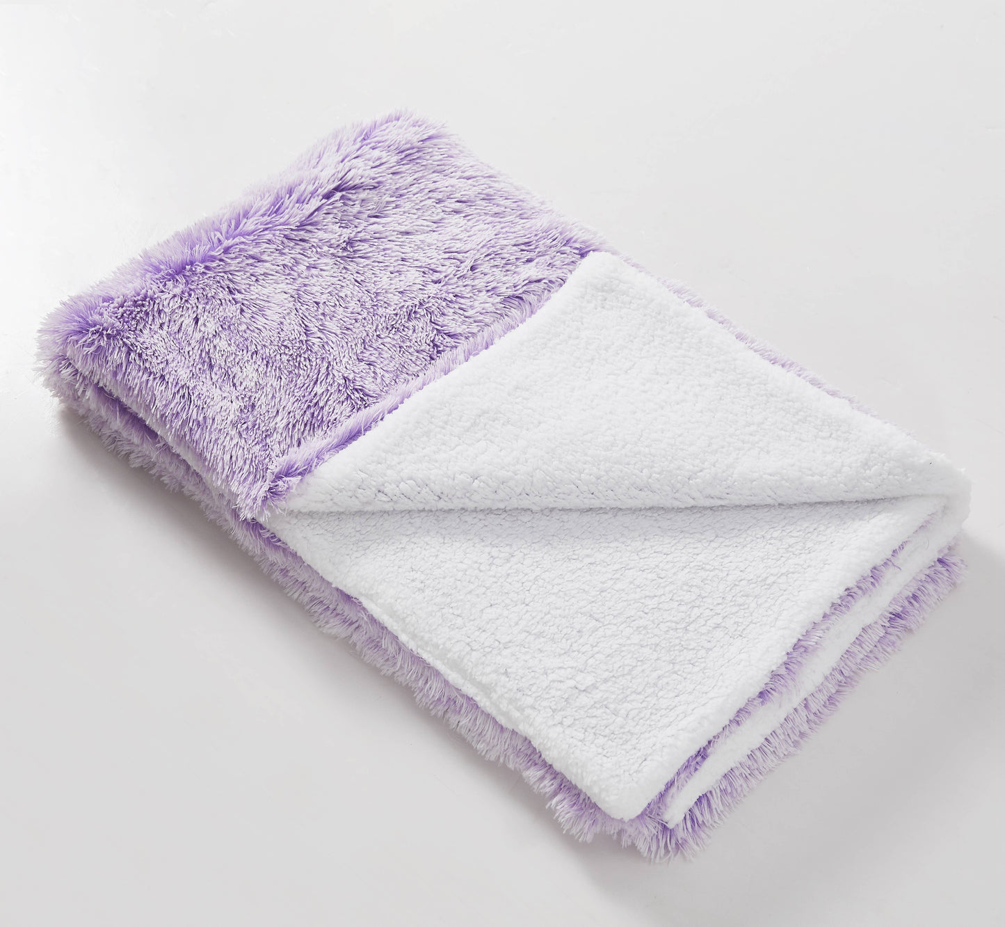 "Orchid Frost" Faux Fur Plush Throw Blanket - 50"x70"