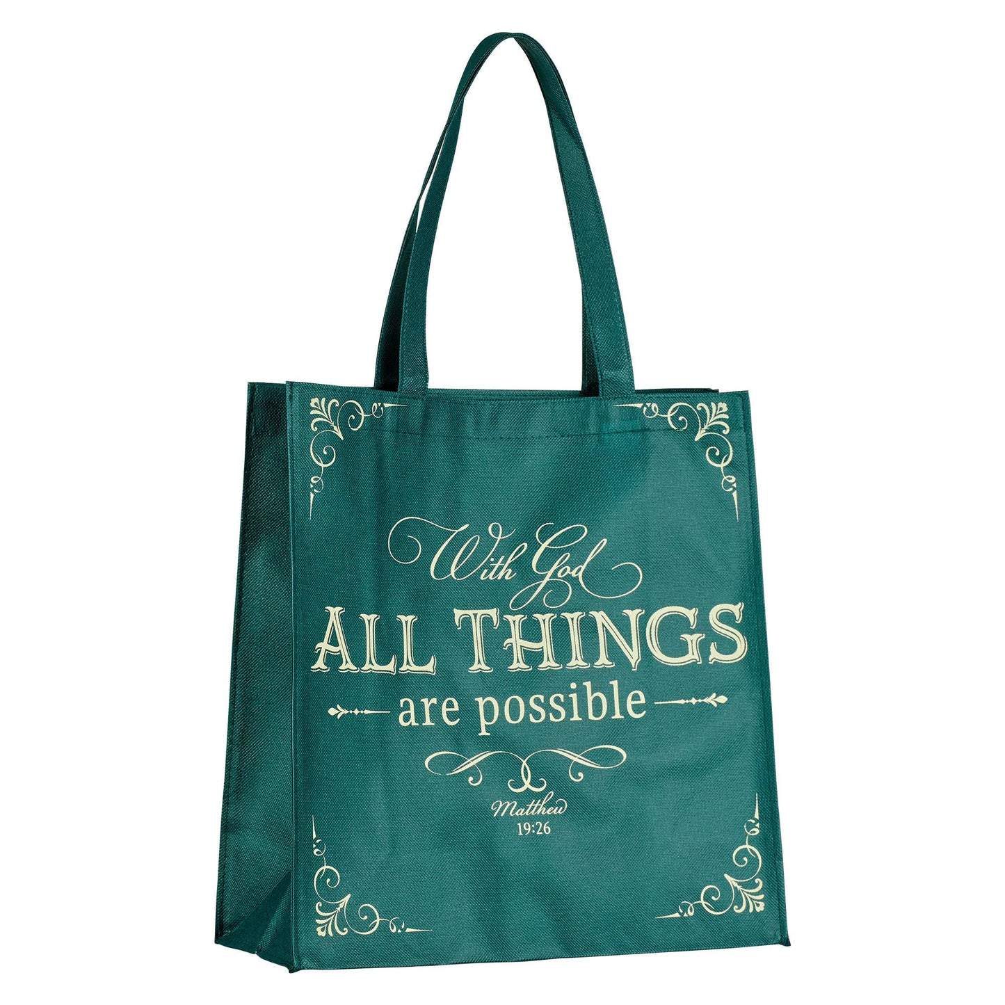 Tote Green With God All Things Matt. 19:26