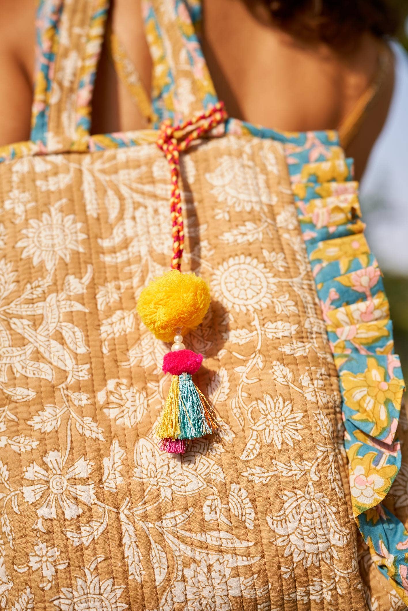 Chanda Frill Tote Bag