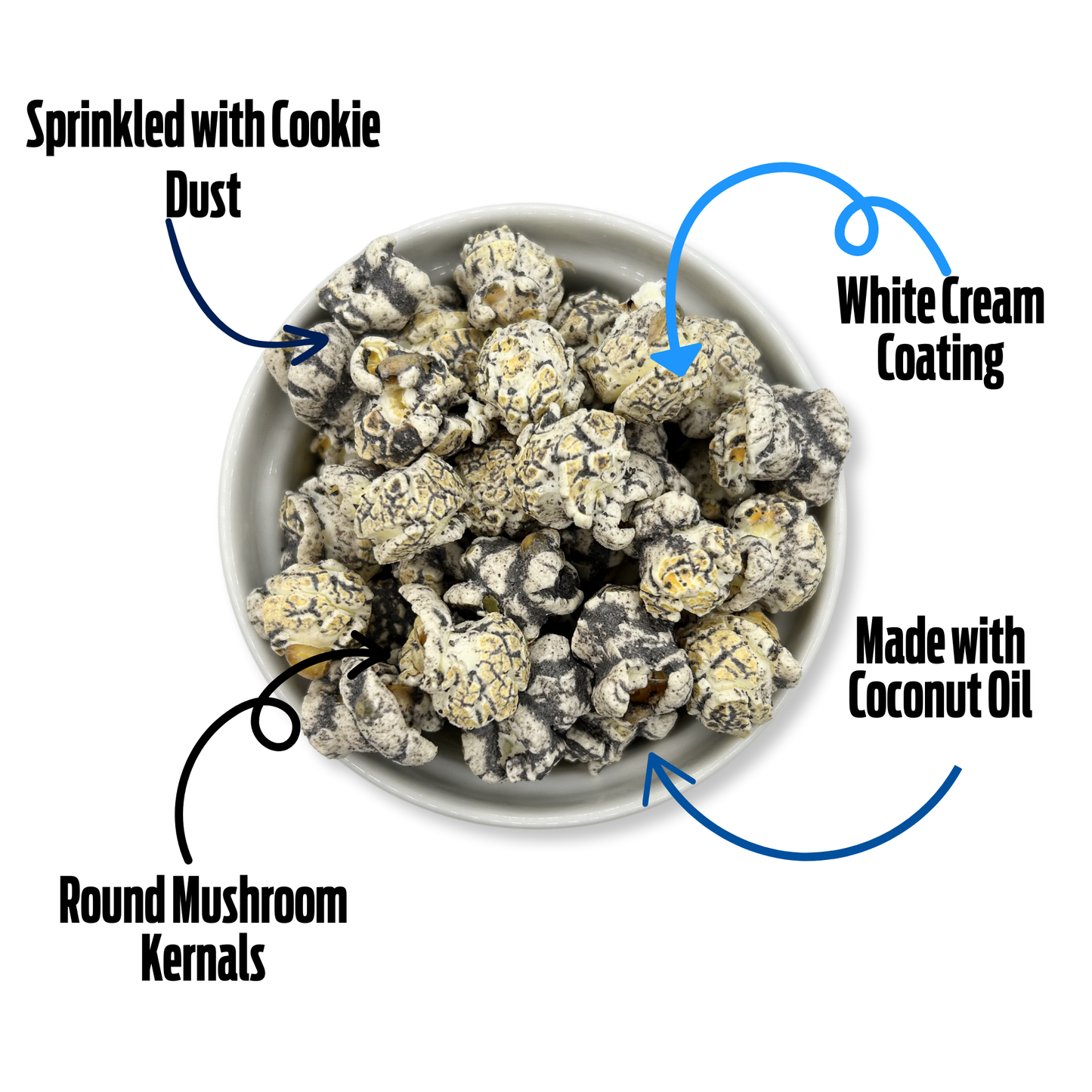 Cookies and Cream Gourmet Popcorn