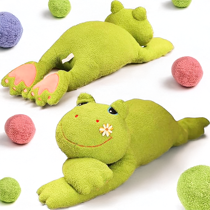 Green Frog Plush Sleeping Pillow (39" / 100 cm)