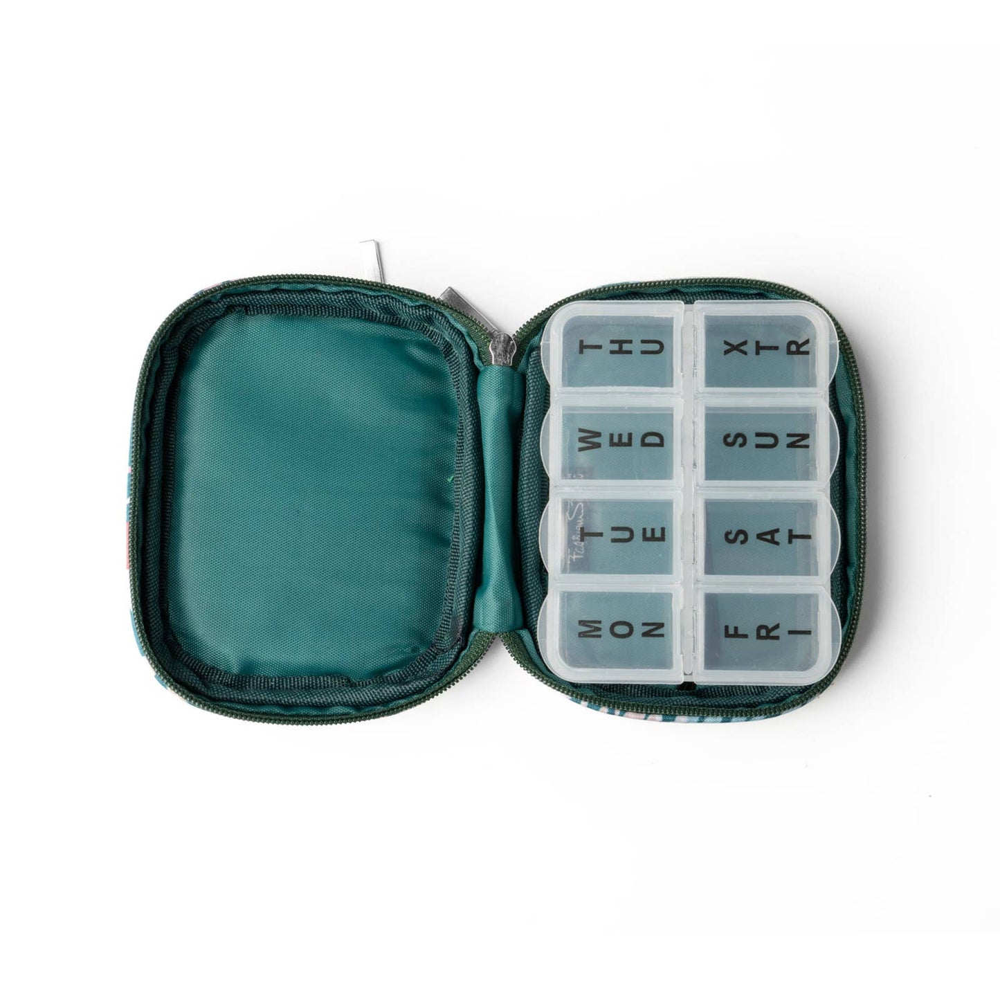 Wellness Keeper Zippered Pill & Vitamin Case Open Stock: Canyon