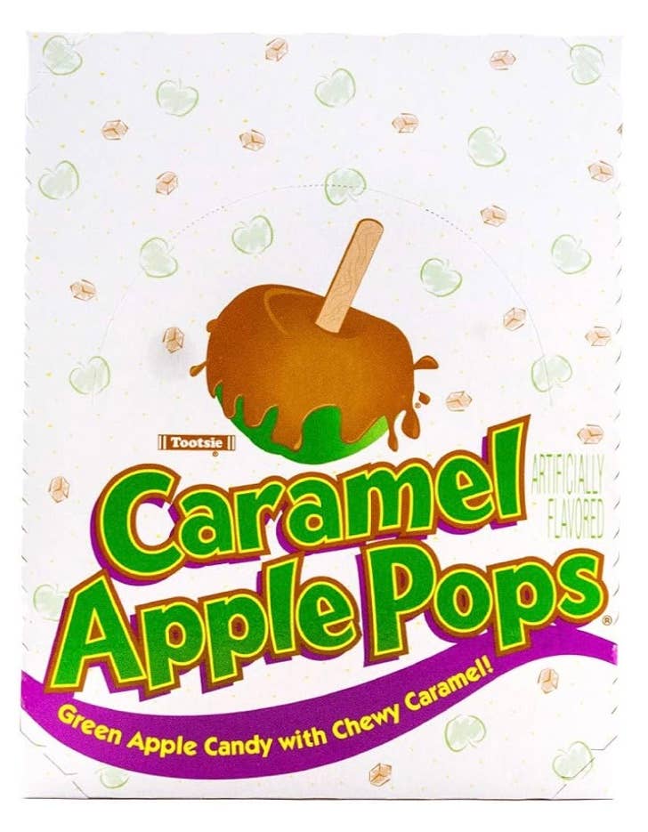 Lollipop Tootsie Roll Caramel Apple 🍏 🍏 Display Box 48CT