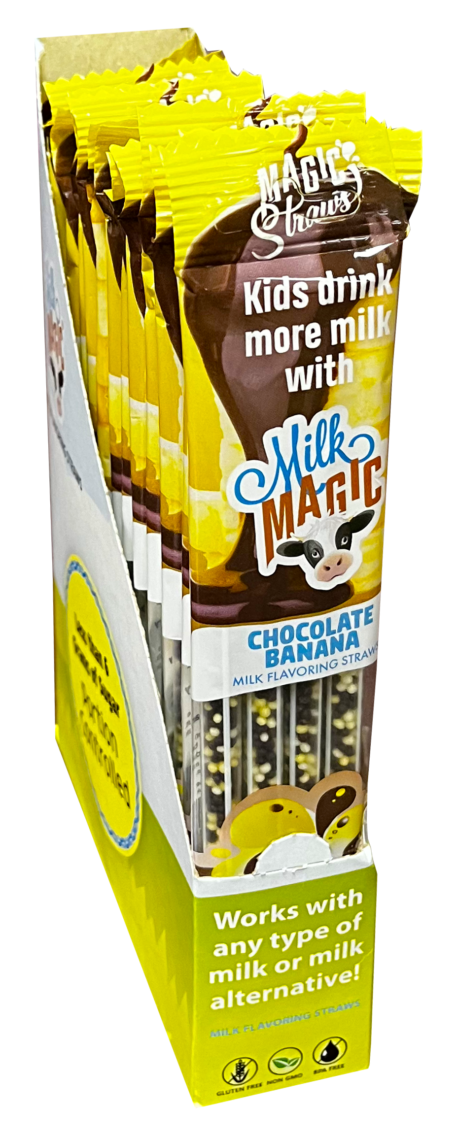 Milk Magic Chocolate Banana Milk Flavoring Straws