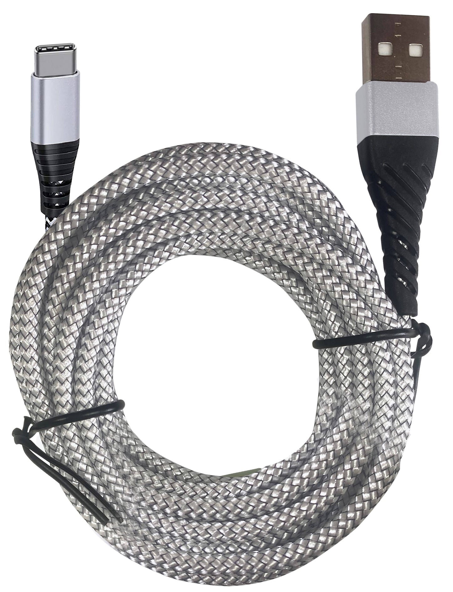 10ft. Type C Fast Charging Cable: Black