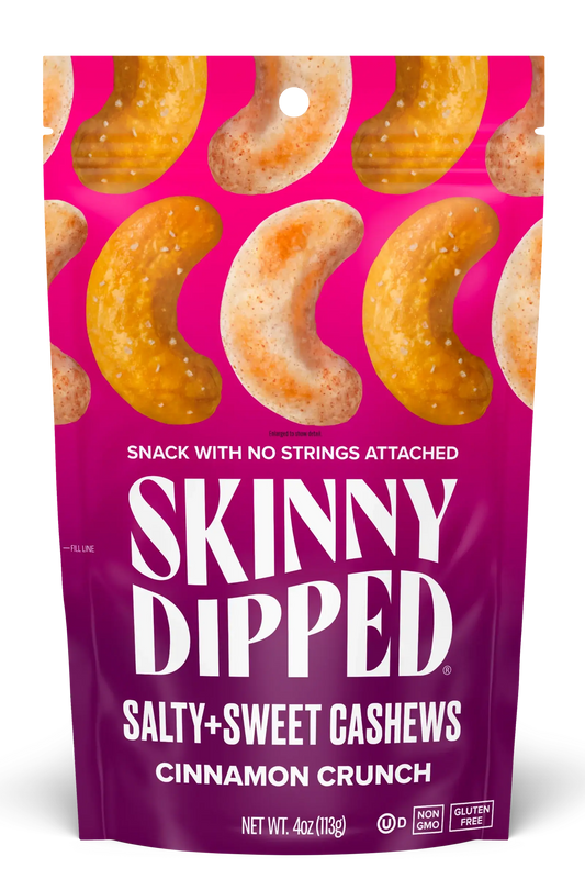 Salty & Sweet Cinnamon Crunch Cashews Pouch, 4oz