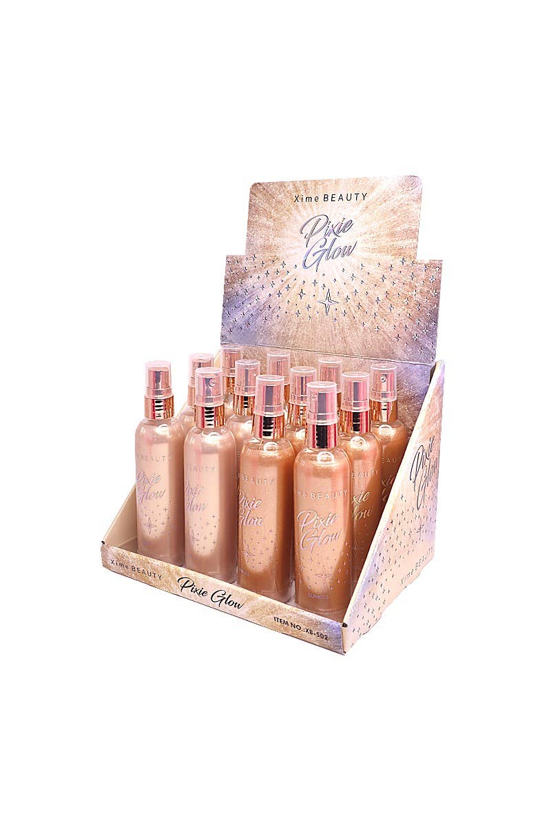 Xime XB-S02 Gold Body Simmer Spray Pixie Glow - 12pc