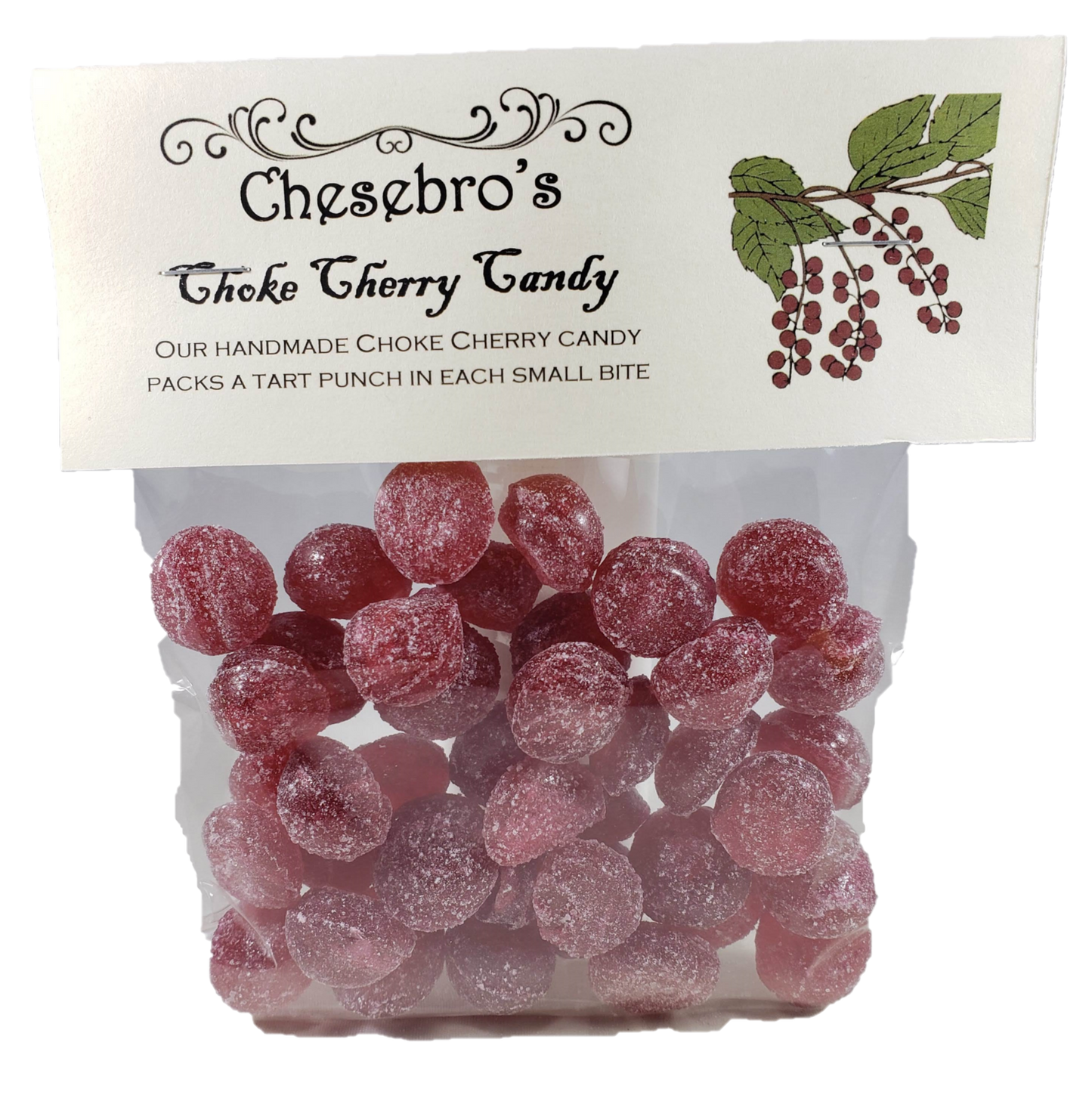 Choke Cherry Hard Candy Drops, 4.5 oz.