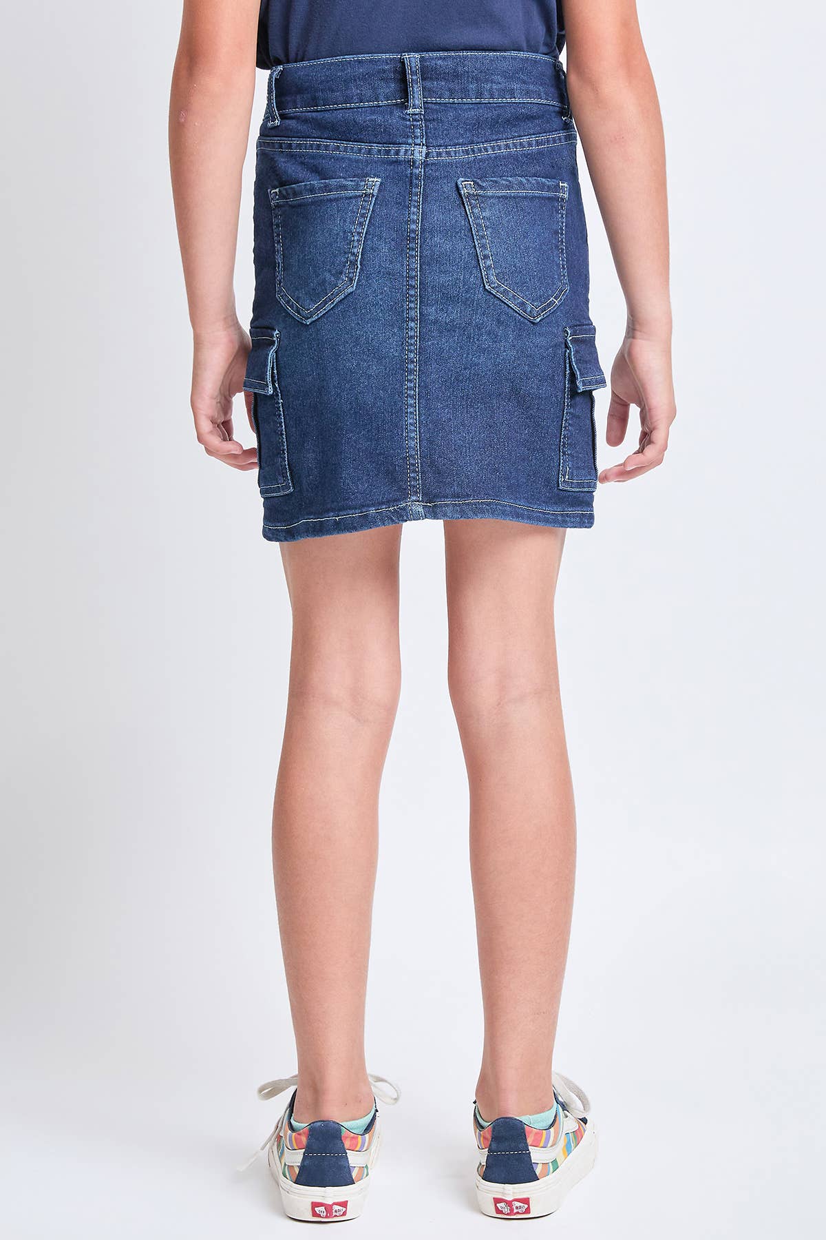 Girls Cargo Pocket Denim Skirt, Pack of 12: 10