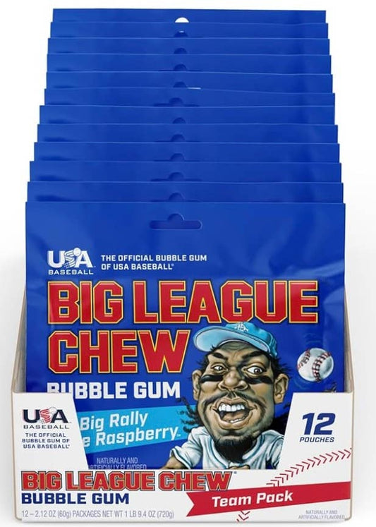 Nostalgic “Rally Blue Raspberry 🌊” Big League Chew Est.1980