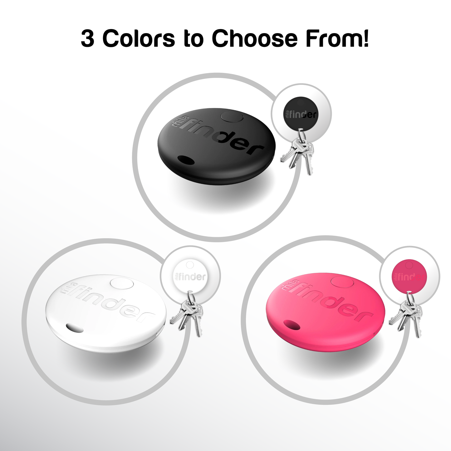 The Mila Finder® Bluetooth Key Tracker