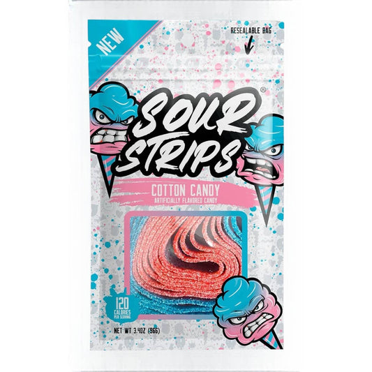 Sour Strips Cotton Candy 3.4oz