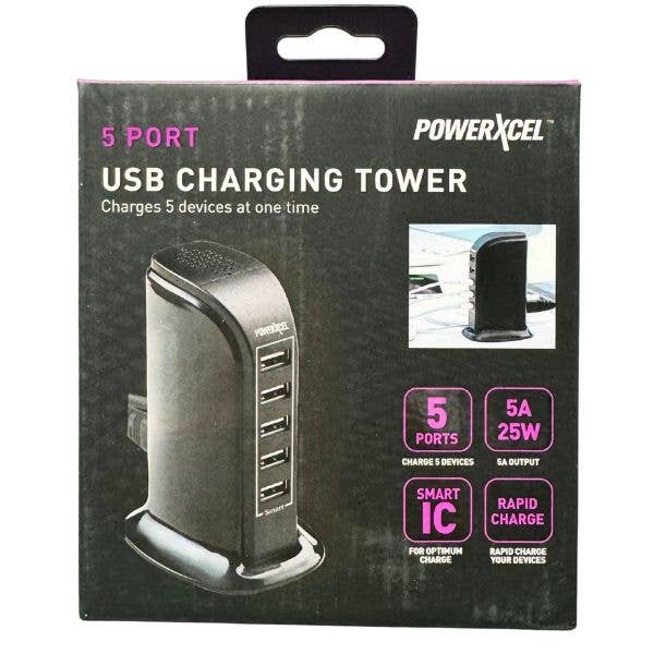 PowerXCell Office - #10325 - 5Port USB Charging Tower – The Thrifty Chick