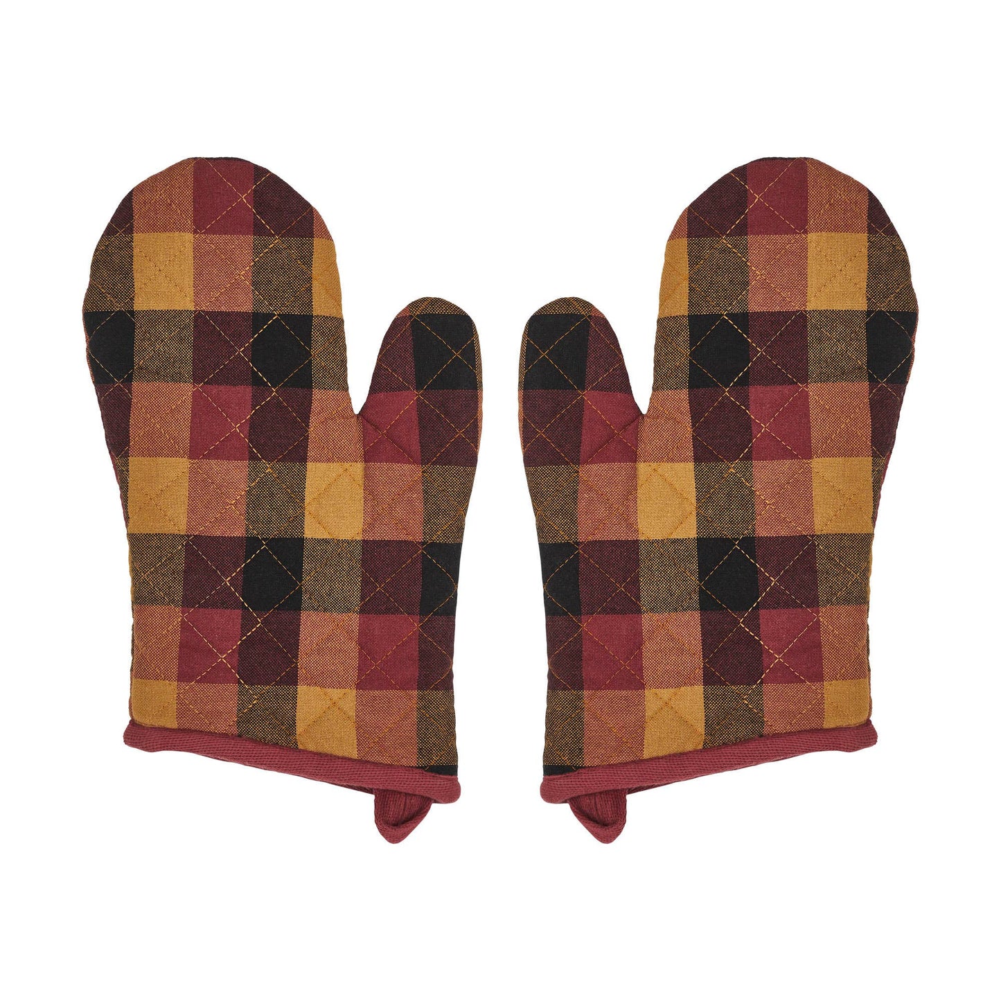 Heritage Farms Primitive Check Oven Mitt Set of 2