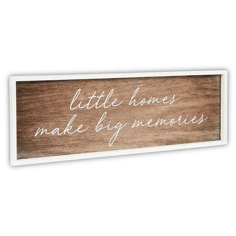 Dark Wood Sign-Little Homes