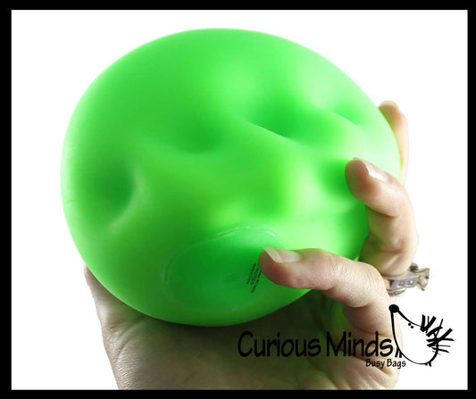 1 Jumbo 4" Doh Stress Stretch Ball - Moldable Pinch Poke Se