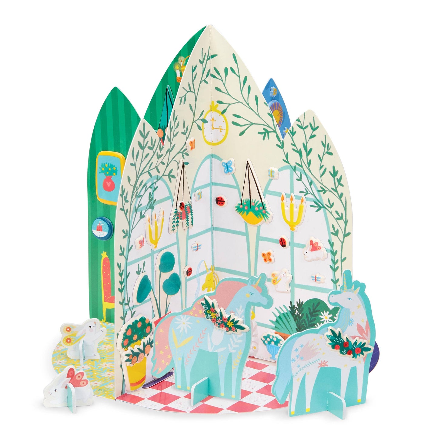 Puffy Sticker 3D Playhouse Unicorn Palace