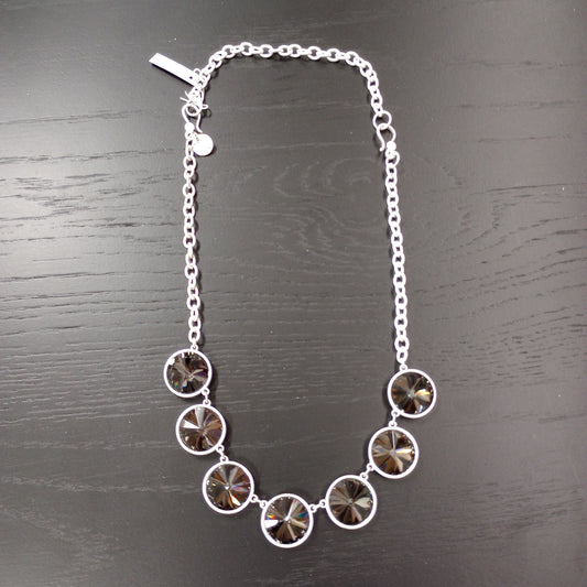 Youngevity Mirai Silver Necklace with black gems