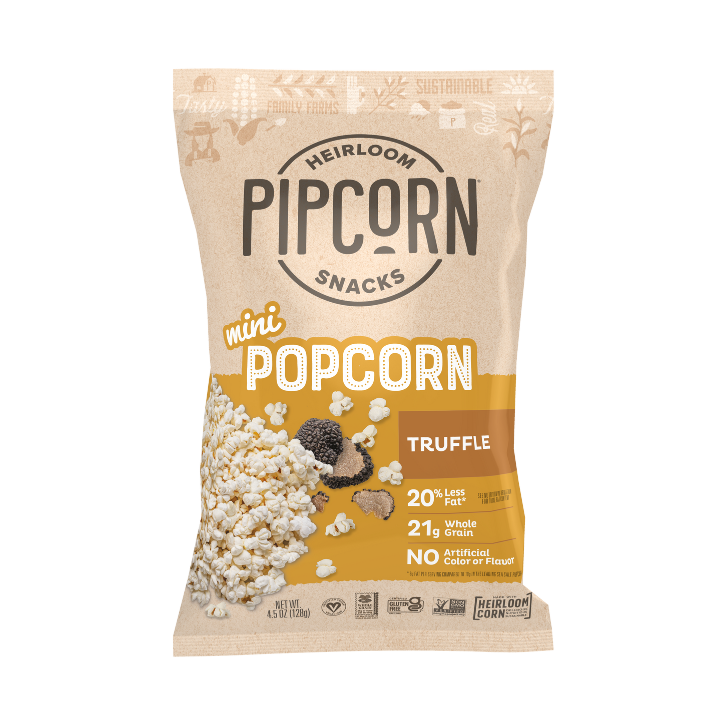 Truffle Mini Popcorn, 4.5oz (12 Bags in 1 Case)