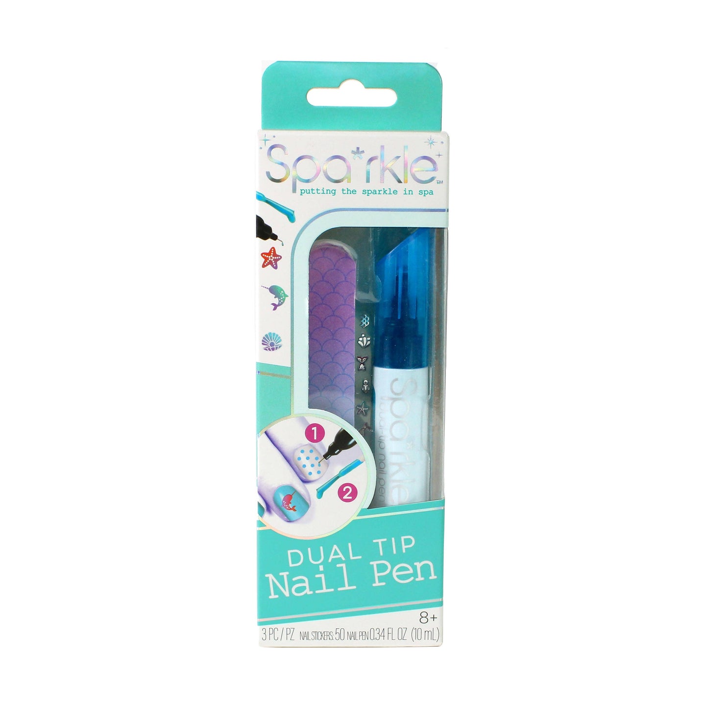 Spa*rkle Dual-Tip Nail Pens PDQ asst.