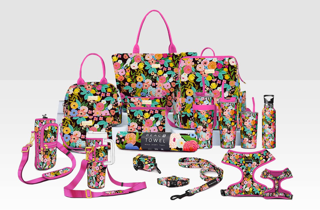 Vibrant and Bold Blooming Lunch Bag for Stylish On-the-Go Meals