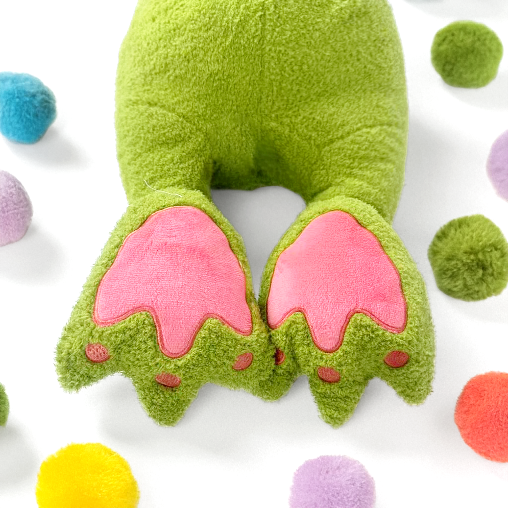 Green Frog Plush Sleeping Pillow (39" / 100 cm)