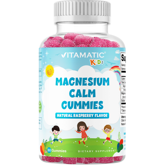 Vitamatic Kids Magnesium Calm Gummies | 60 Vegan Gummies