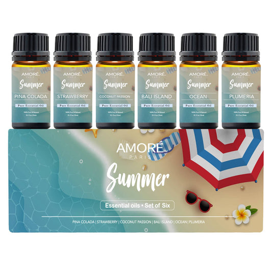 SUMMER ESSENTIAL OILS - 6 PIECES IN A GIFT SET