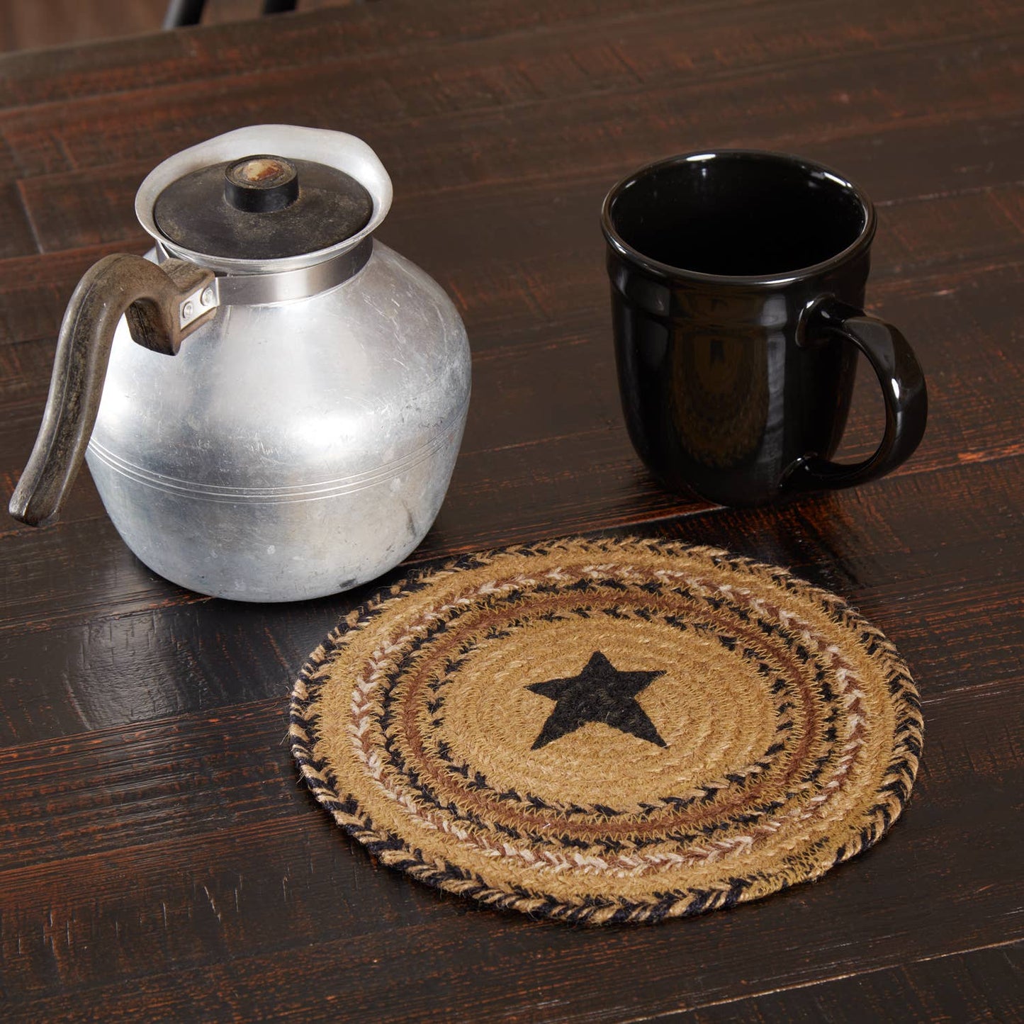 Kettle Grove Jute Trivet Stencil Star 8