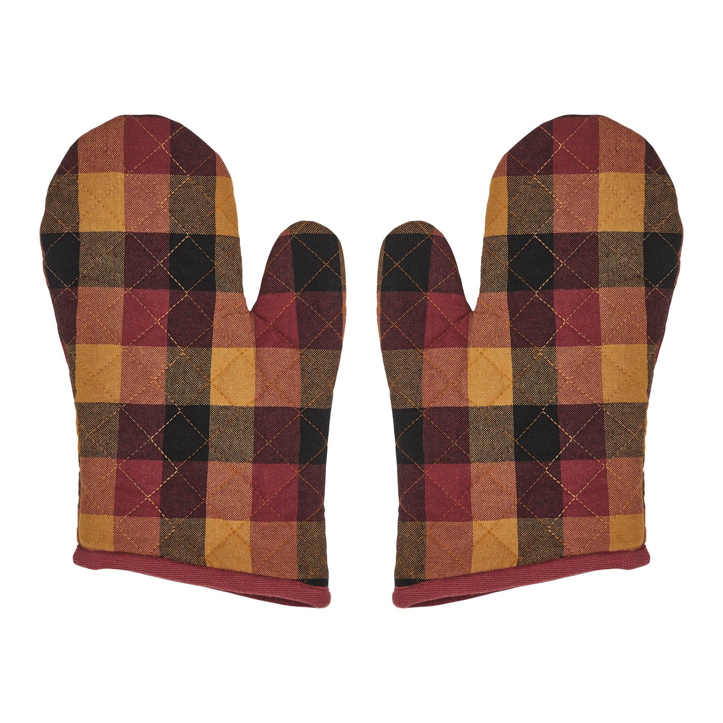 Heritage Farms Primitive Check Oven Mitt Set of 2