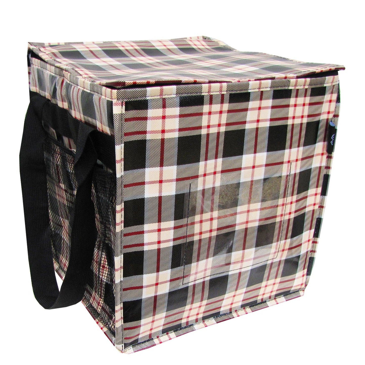 Man Plaid Trunkey Tote