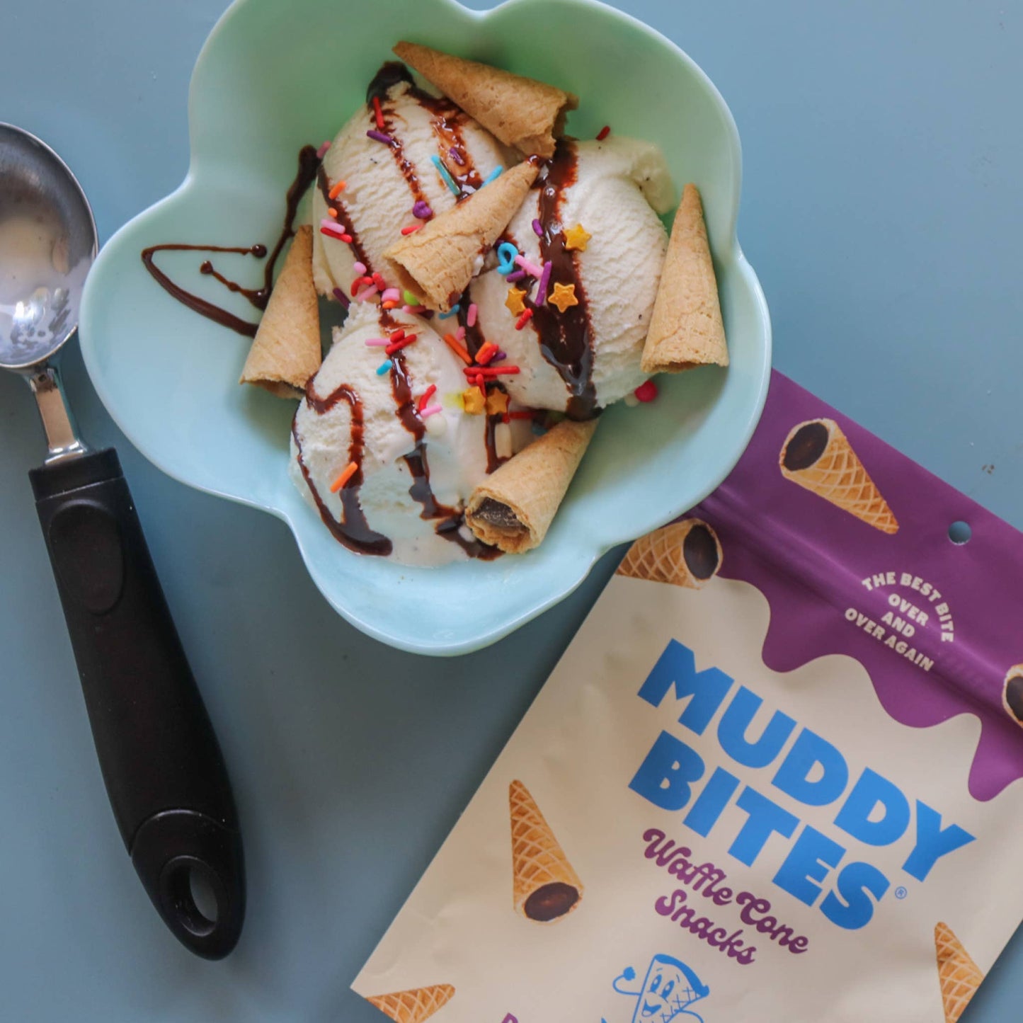 Dark Chocolate Bite-Sized Waffle Cones Snacks