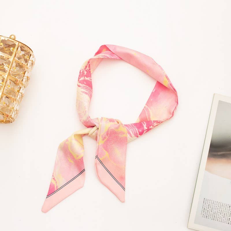 SOFT SILKY SKINNY TWILLY SCARF NECKLACE WRAP | 40SC666