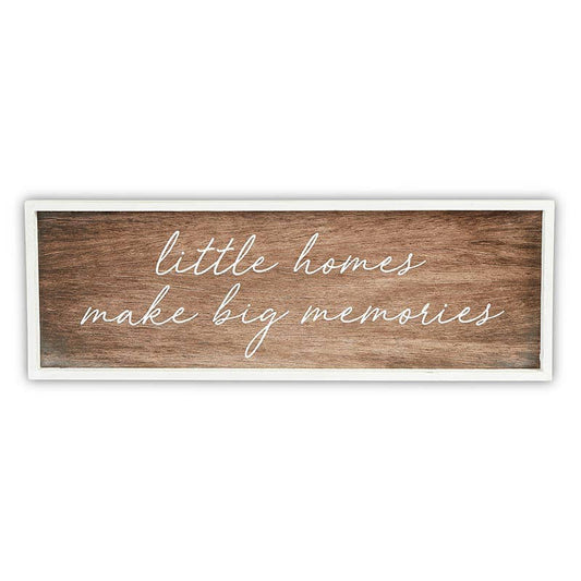Dark Wood Sign-Little Homes